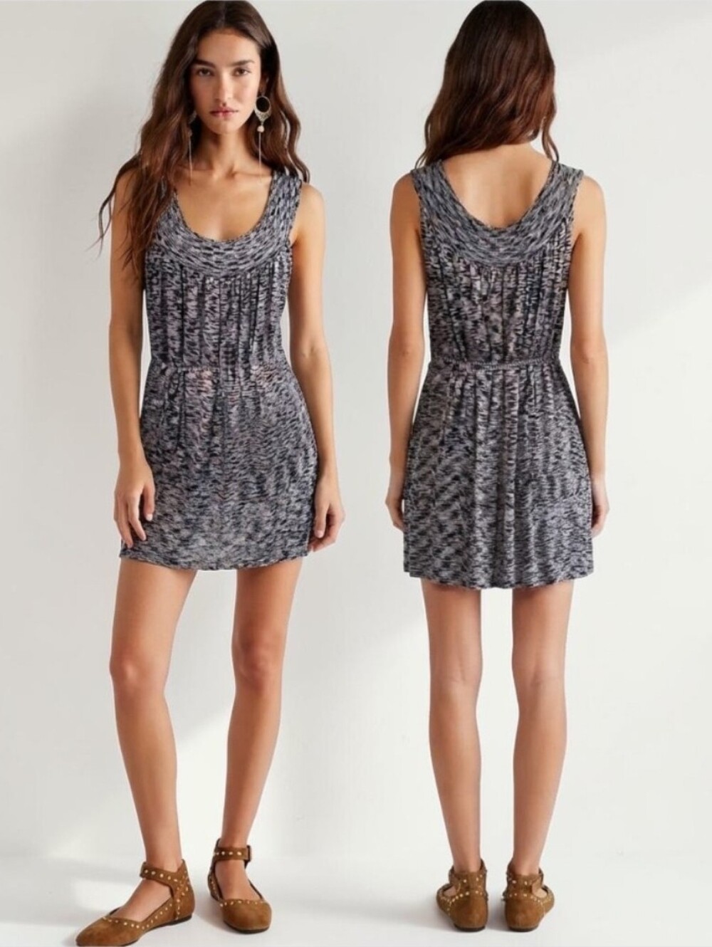 FREE PEOPLE Space Dyed Tunic Mini Dress - Size M